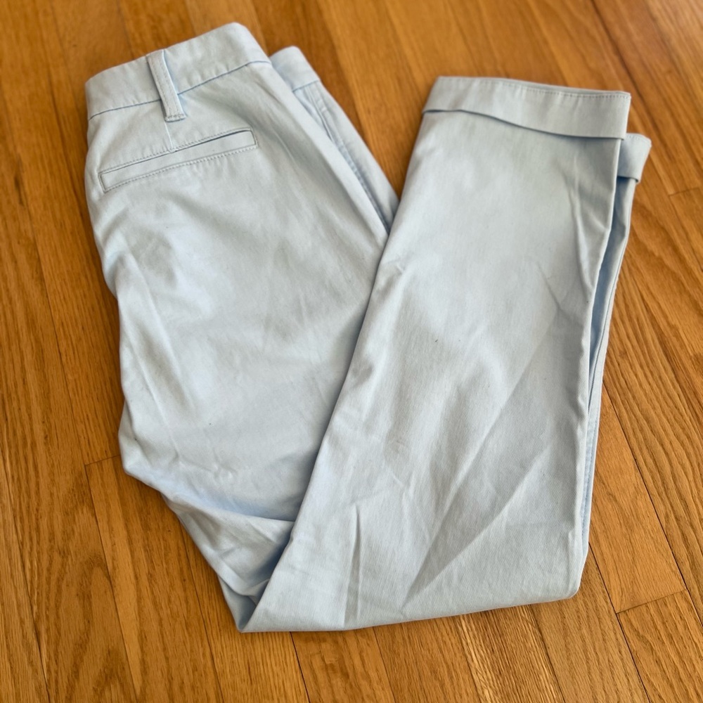 Ladies Juniors Size 00 "J. Crew" Soft Blue Chinos GUC ❤️
